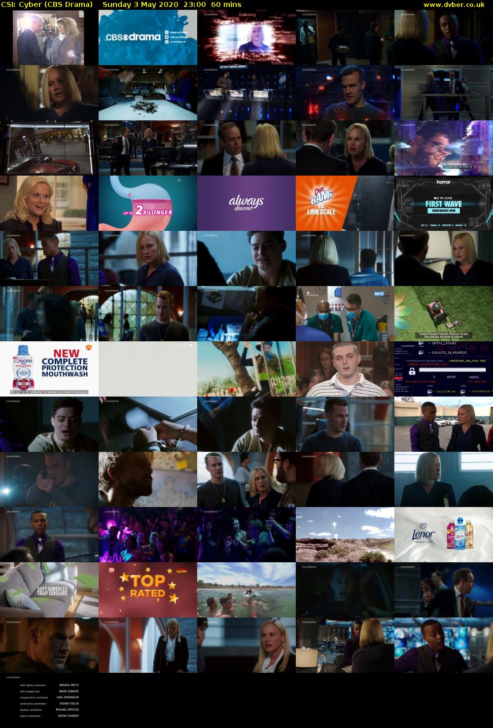 CSI: Cyber (CBS Drama) Sunday 3 May 2020 23:00 - 00:00