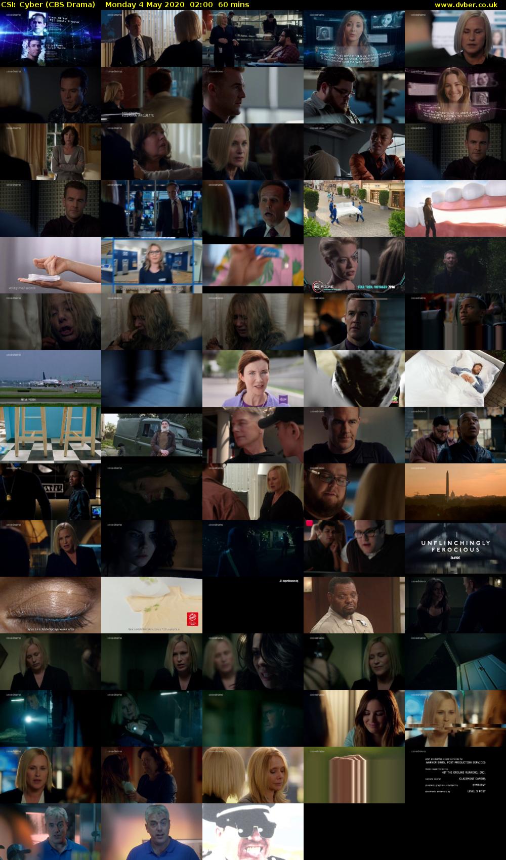 CSI: Cyber (CBS Drama) Monday 4 May 2020 02:00 - 03:00