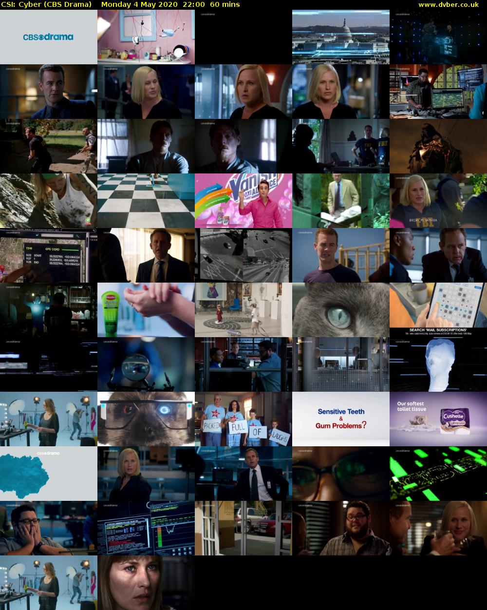 CSI: Cyber (CBS Drama) Monday 4 May 2020 22:00 - 23:00