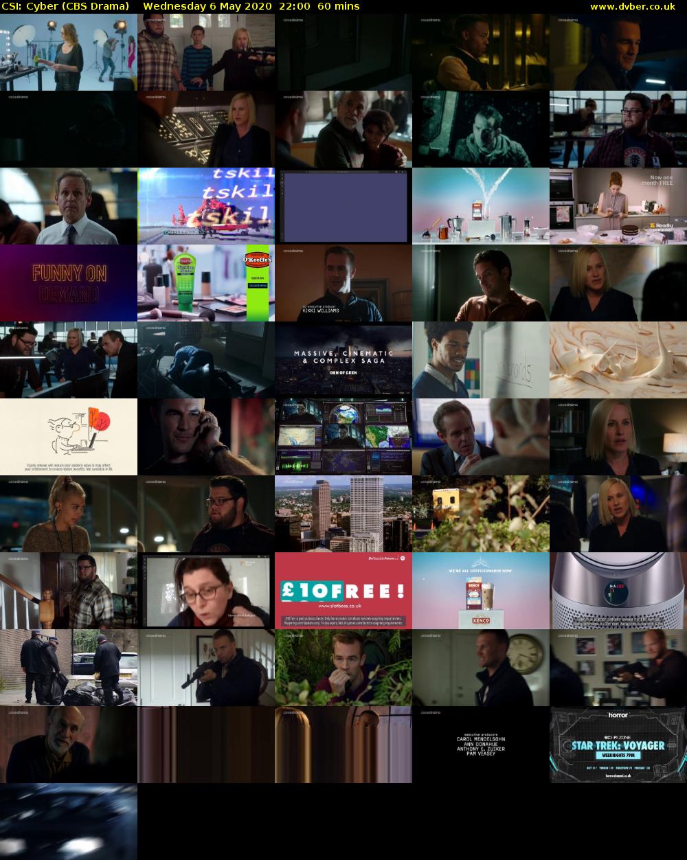 CSI: Cyber (CBS Drama) Wednesday 6 May 2020 22:00 - 23:00