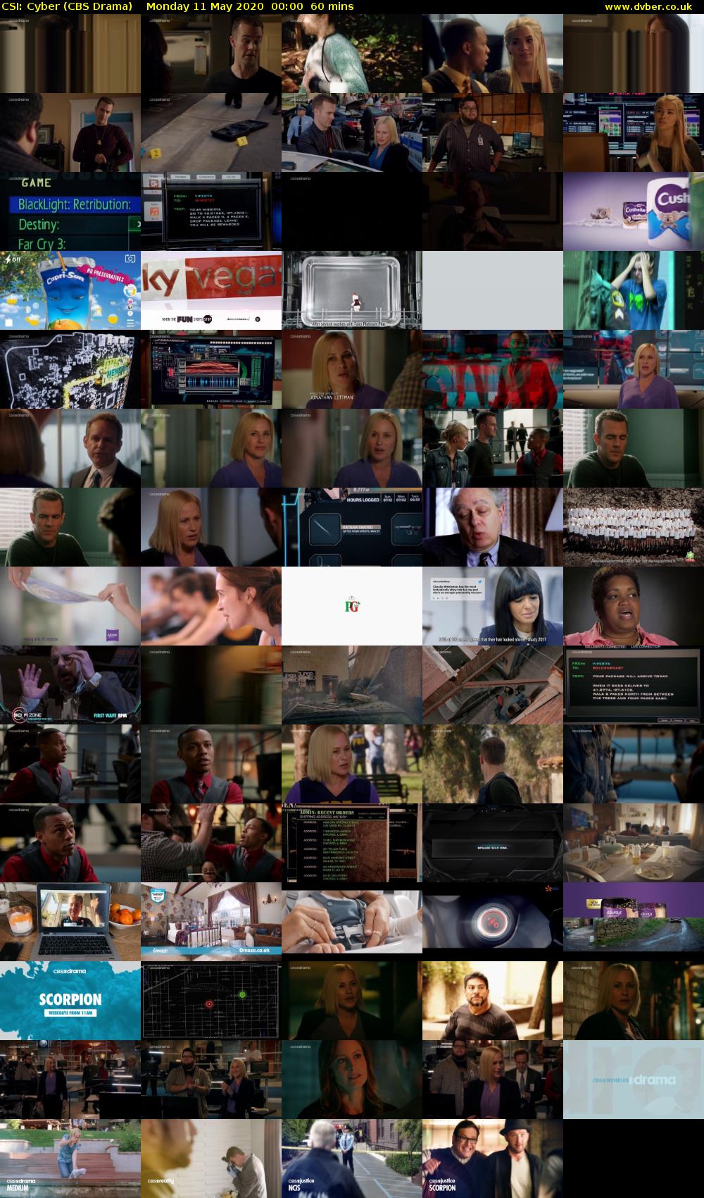 CSI: Cyber (CBS Drama) Monday 11 May 2020 00:00 - 01:00