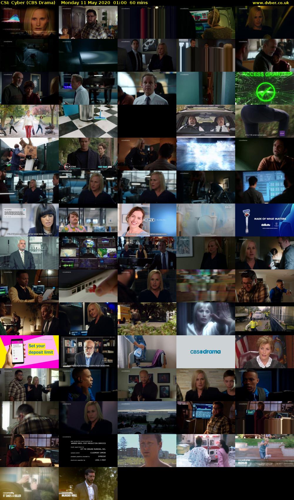 CSI: Cyber (CBS Drama) Monday 11 May 2020 01:00 - 02:00