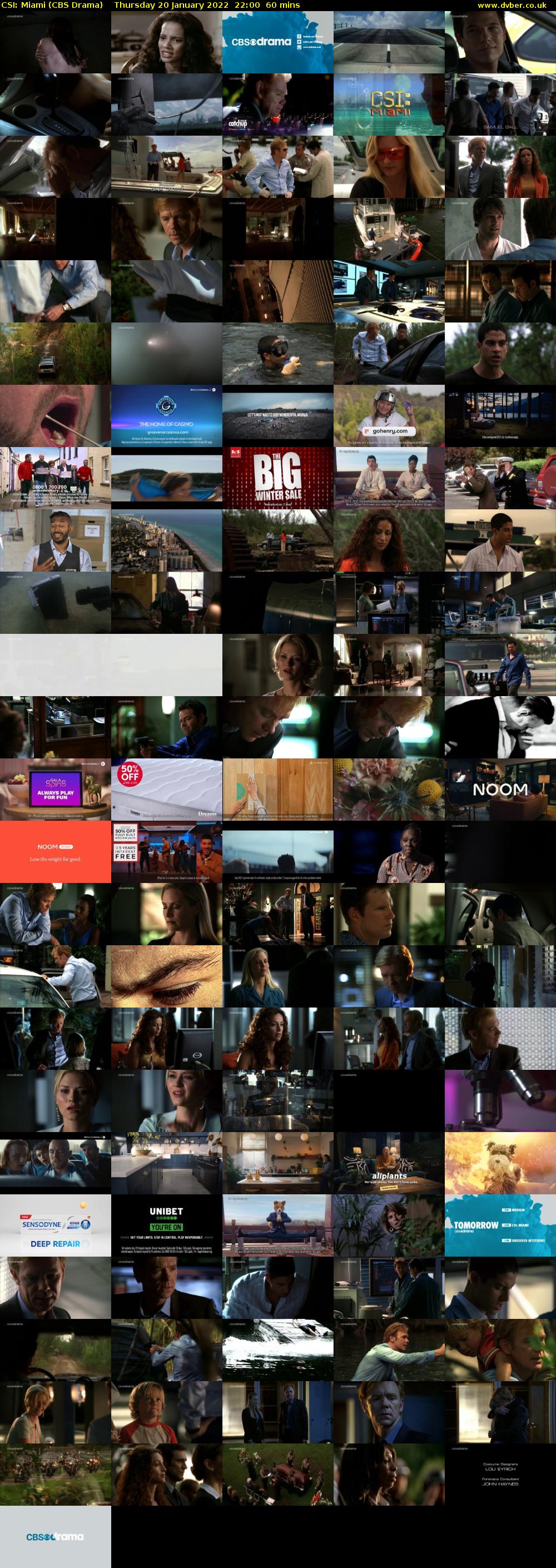 CSI: Miami (CBS Drama) Thursday 20 January 2022 22:00 - 23:00