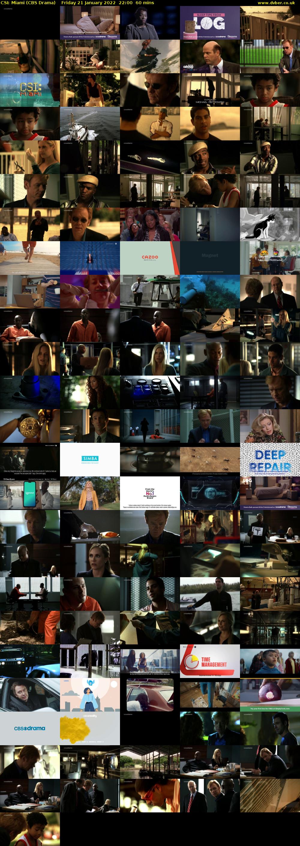 CSI: Miami (CBS Drama) Friday 21 January 2022 22:00 - 23:00