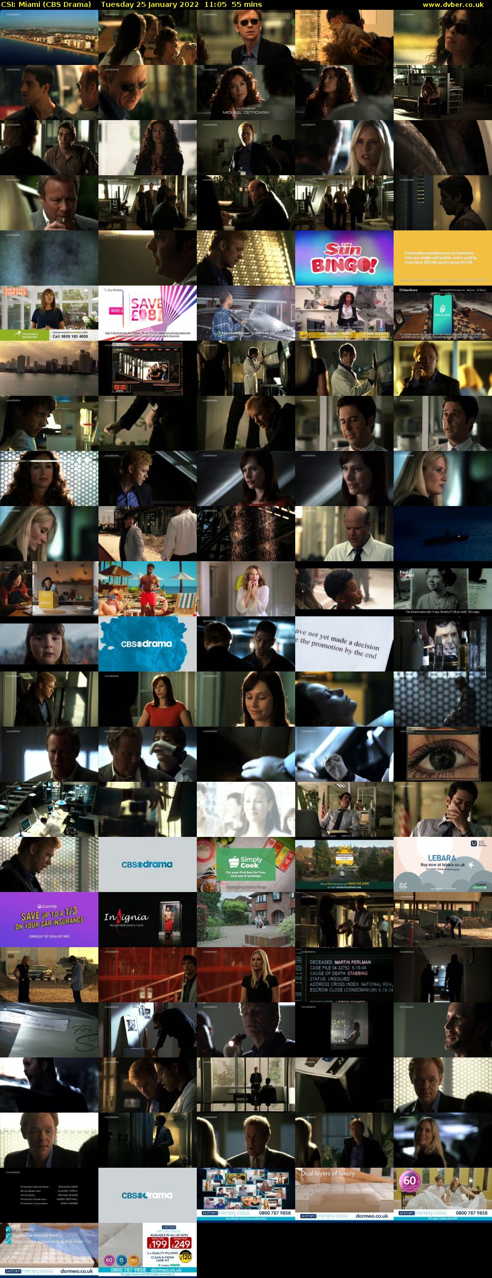CSI: Miami (CBS Drama) Tuesday 25 January 2022 11:05 - 12:00