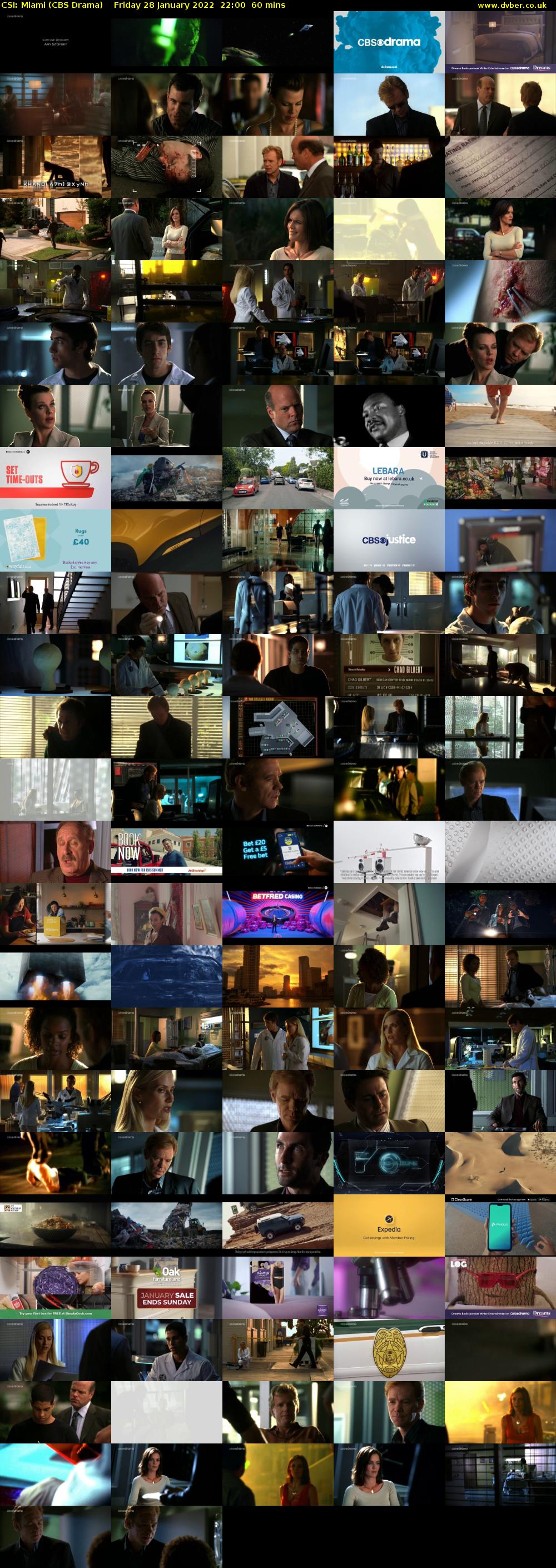 CSI: Miami (CBS Drama) Friday 28 January 2022 22:00 - 23:00