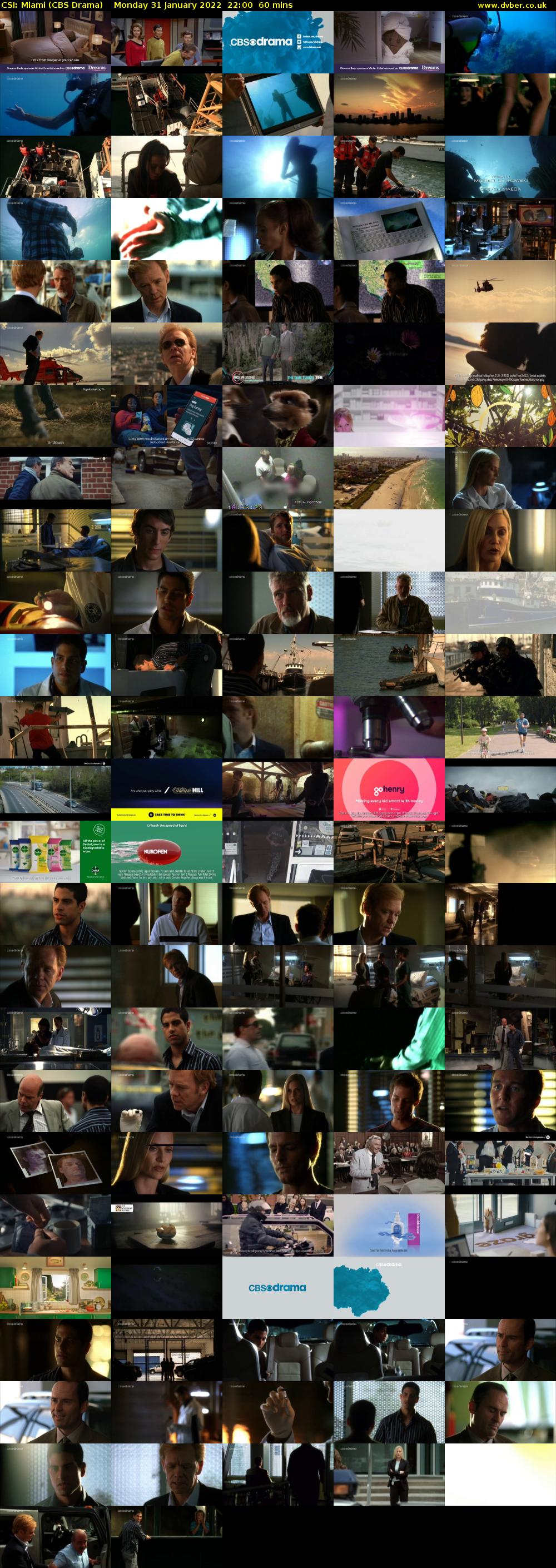 CSI: Miami (CBS Drama) Monday 31 January 2022 22:00 - 23:00