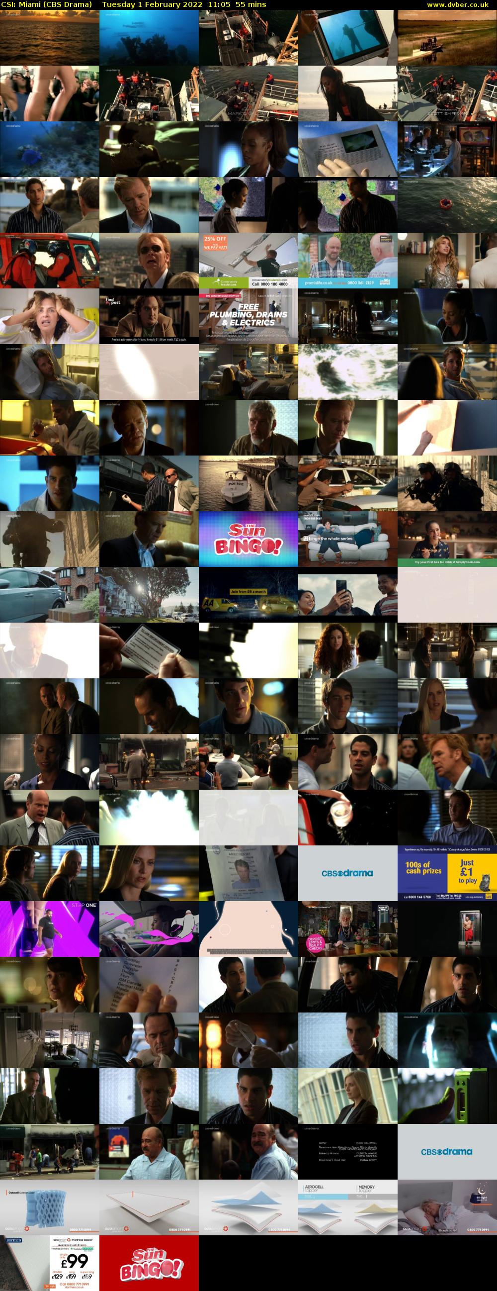 CSI: Miami (CBS Drama) Tuesday 1 February 2022 11:05 - 12:00