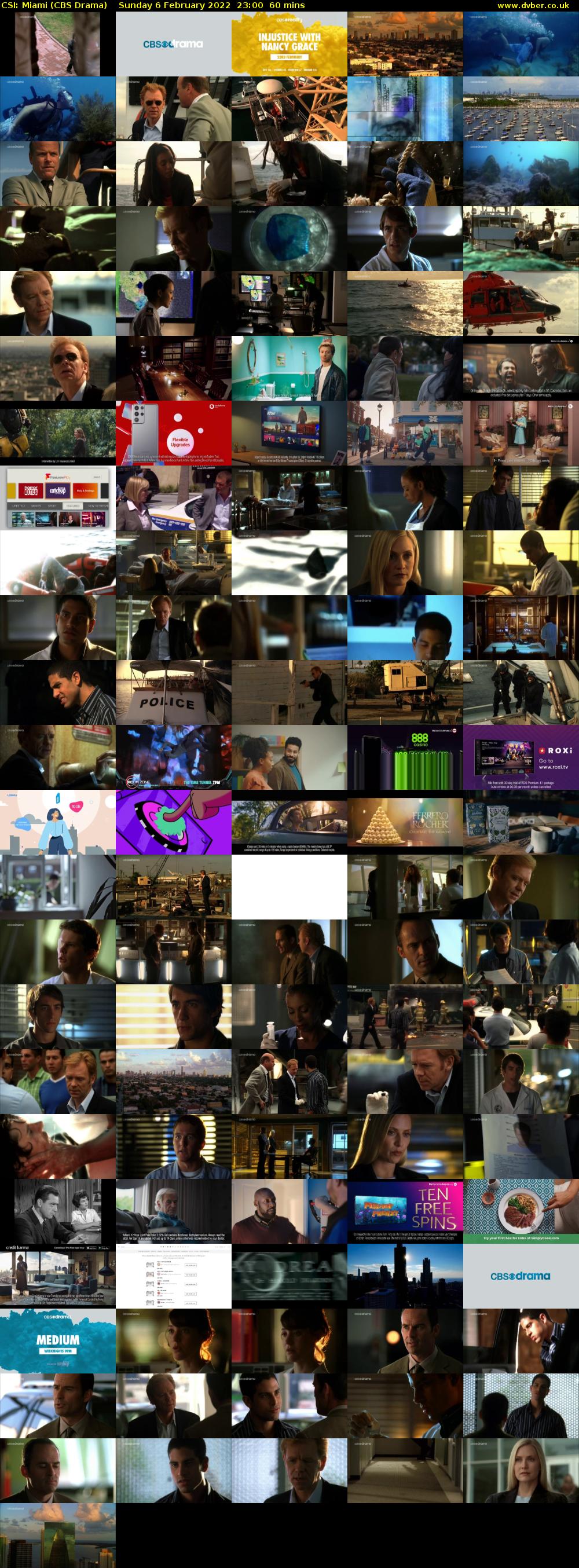 CSI: Miami (CBS Drama) Sunday 6 February 2022 23:00 - 00:00