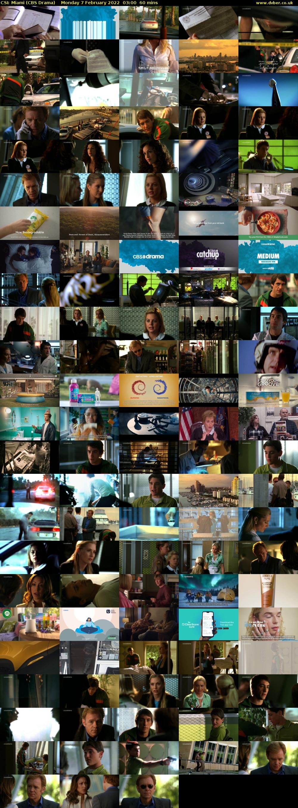 CSI: Miami (CBS Drama) Monday 7 February 2022 03:00 - 04:00