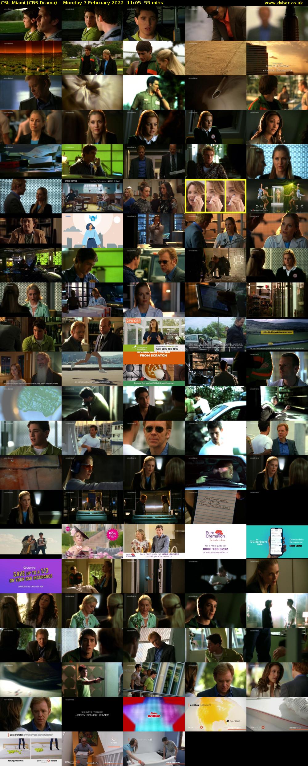 CSI: Miami (CBS Drama) Monday 7 February 2022 11:05 - 12:00