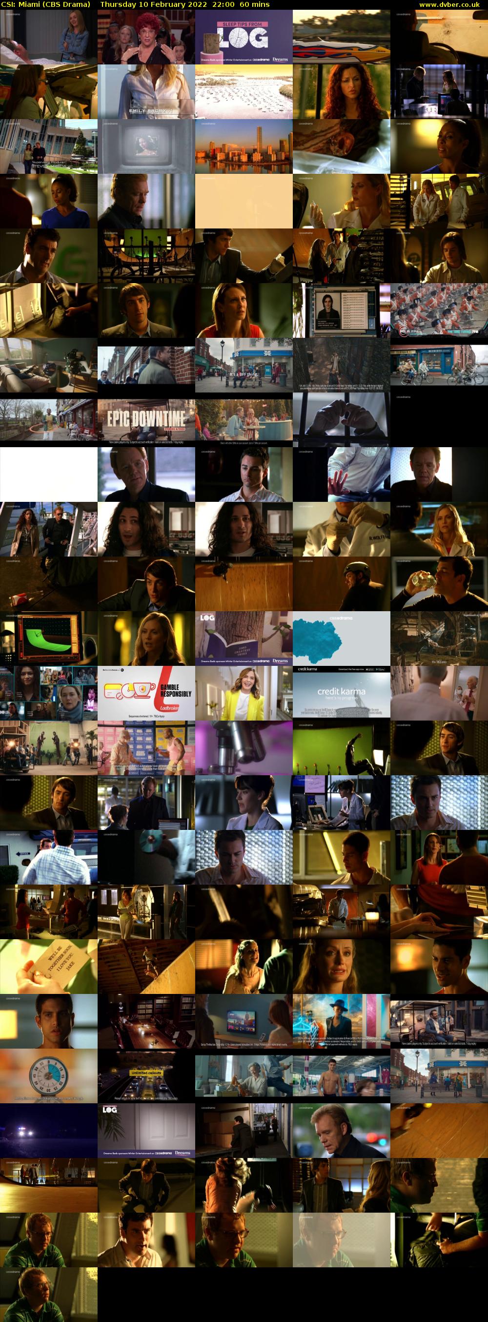 CSI: Miami (CBS Drama) Thursday 10 February 2022 22:00 - 23:00