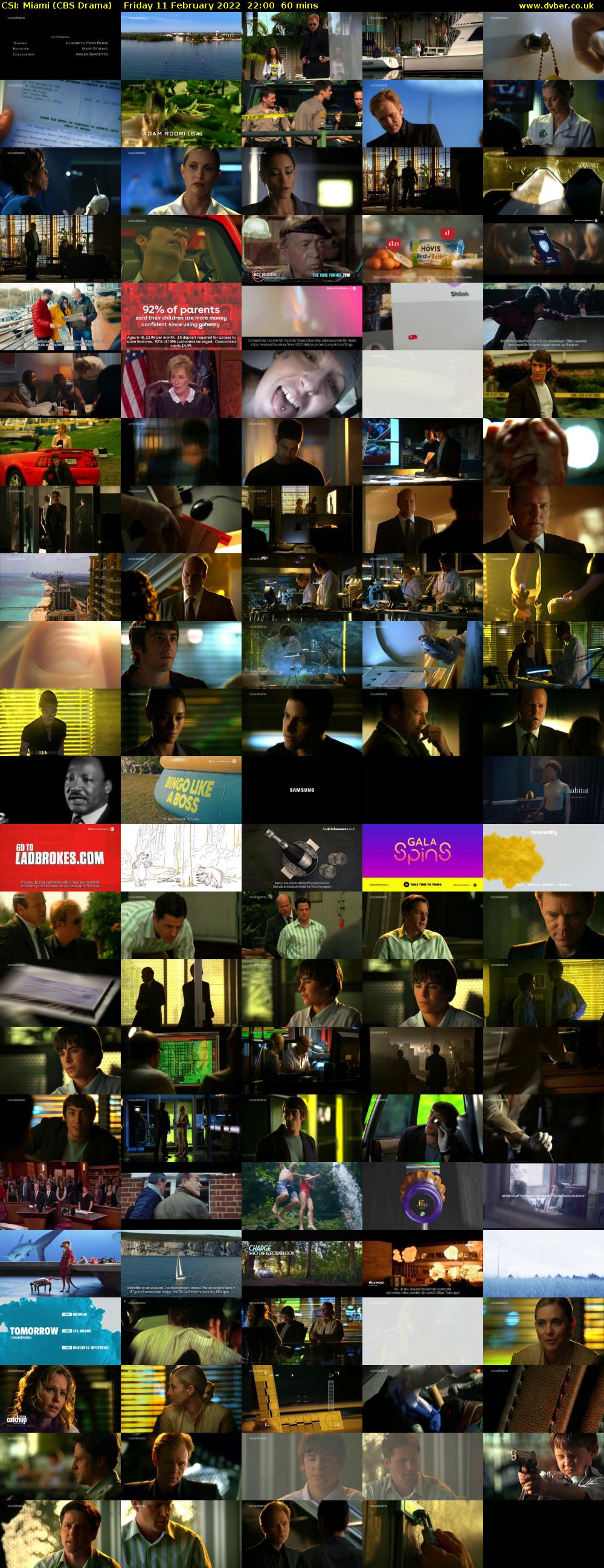 CSI: Miami (CBS Drama) Friday 11 February 2022 22:00 - 23:00