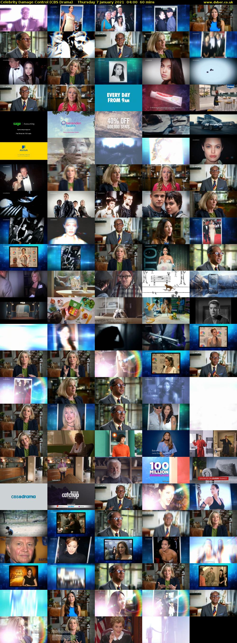 Celebrity Damage Control (CBS Drama) Thursday 7 January 2021 04:00 - 05:00