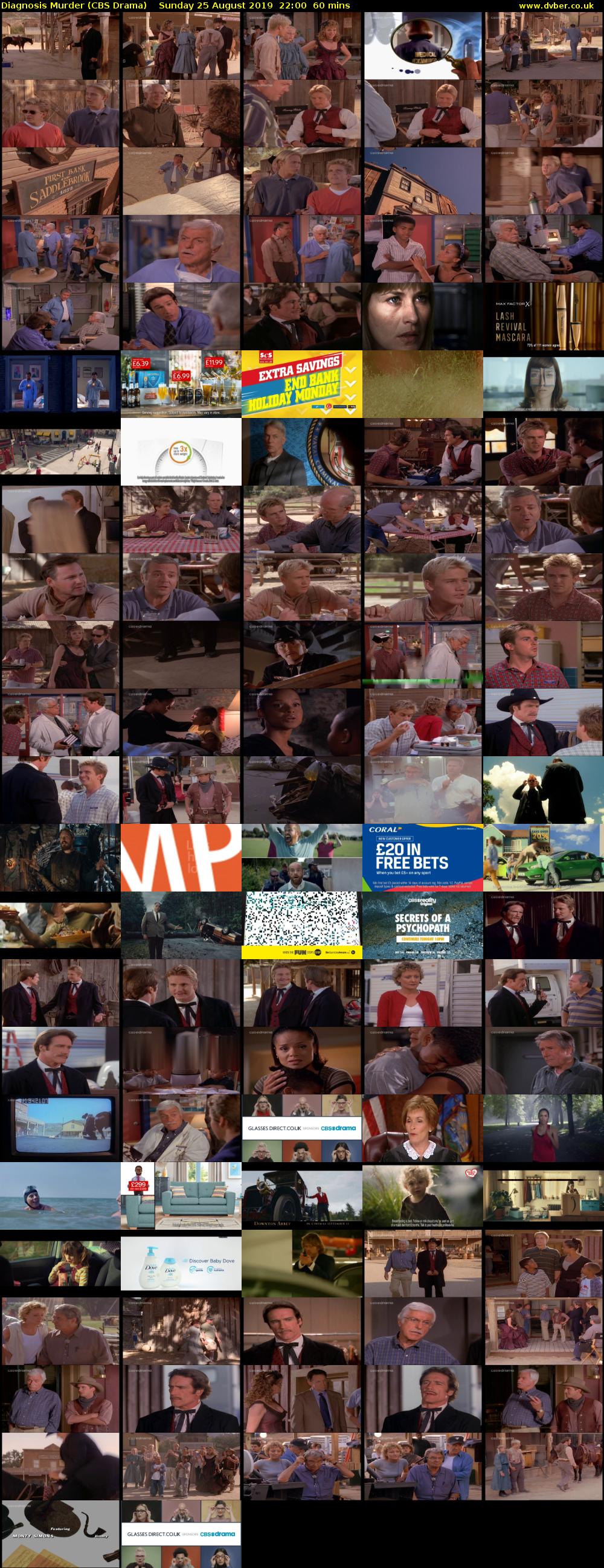 Diagnosis Murder (CBS Drama) Sunday 25 August 2019 22:00 - 23:00