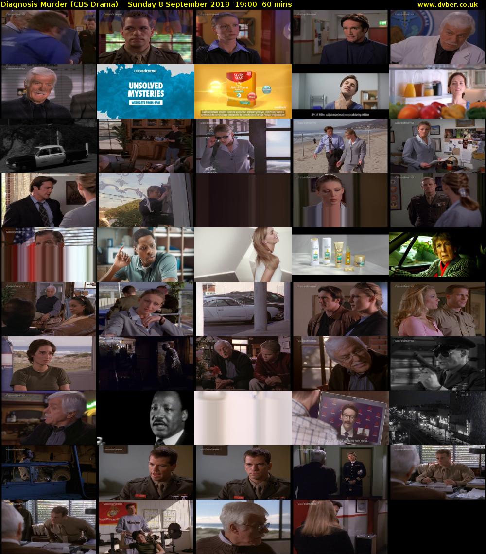 Diagnosis Murder (CBS Drama) Sunday 8 September 2019 19:00 - 20:00