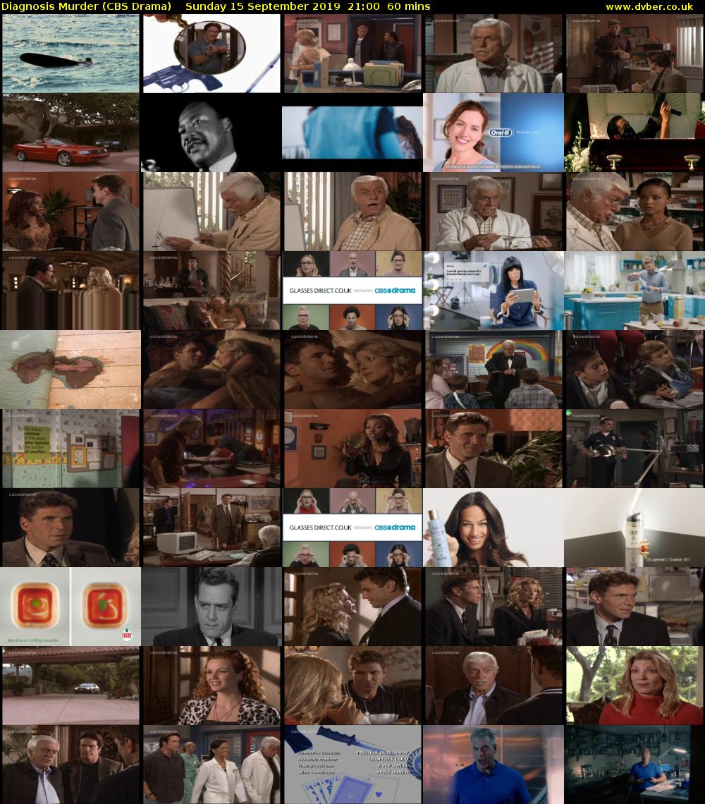 Diagnosis Murder (CBS Drama) Sunday 15 September 2019 21:00 - 22:00