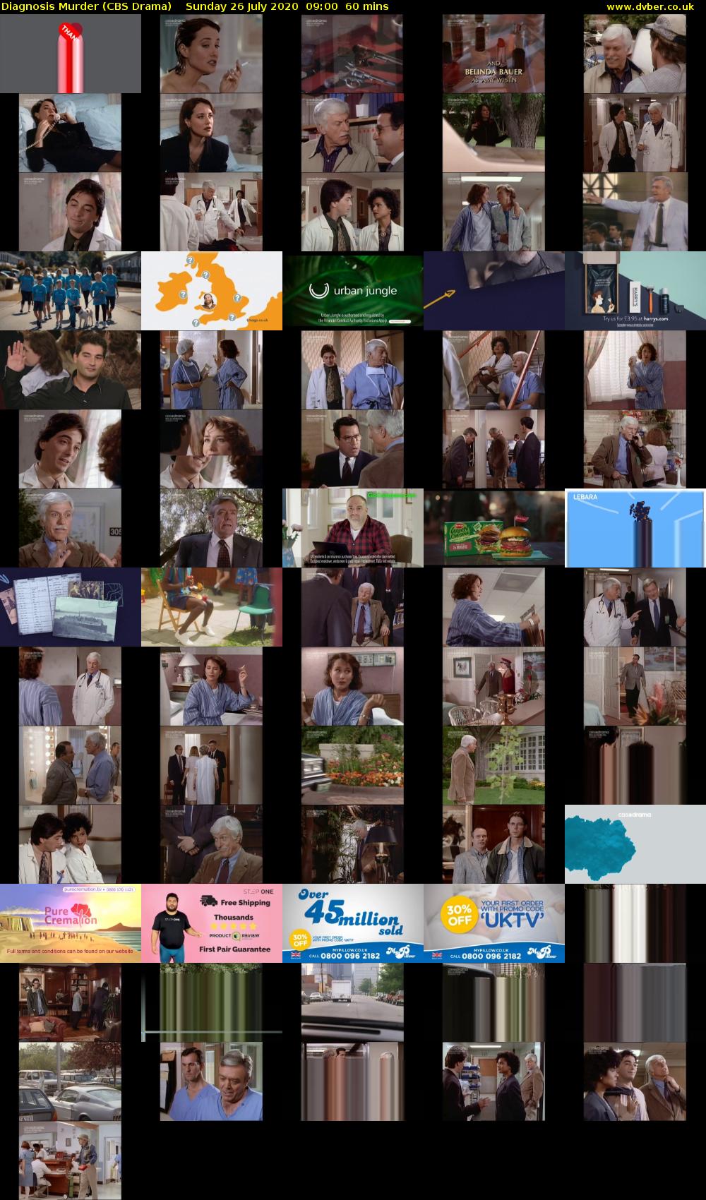 Diagnosis Murder (CBS Drama) Sunday 26 July 2020 09:00 - 10:00