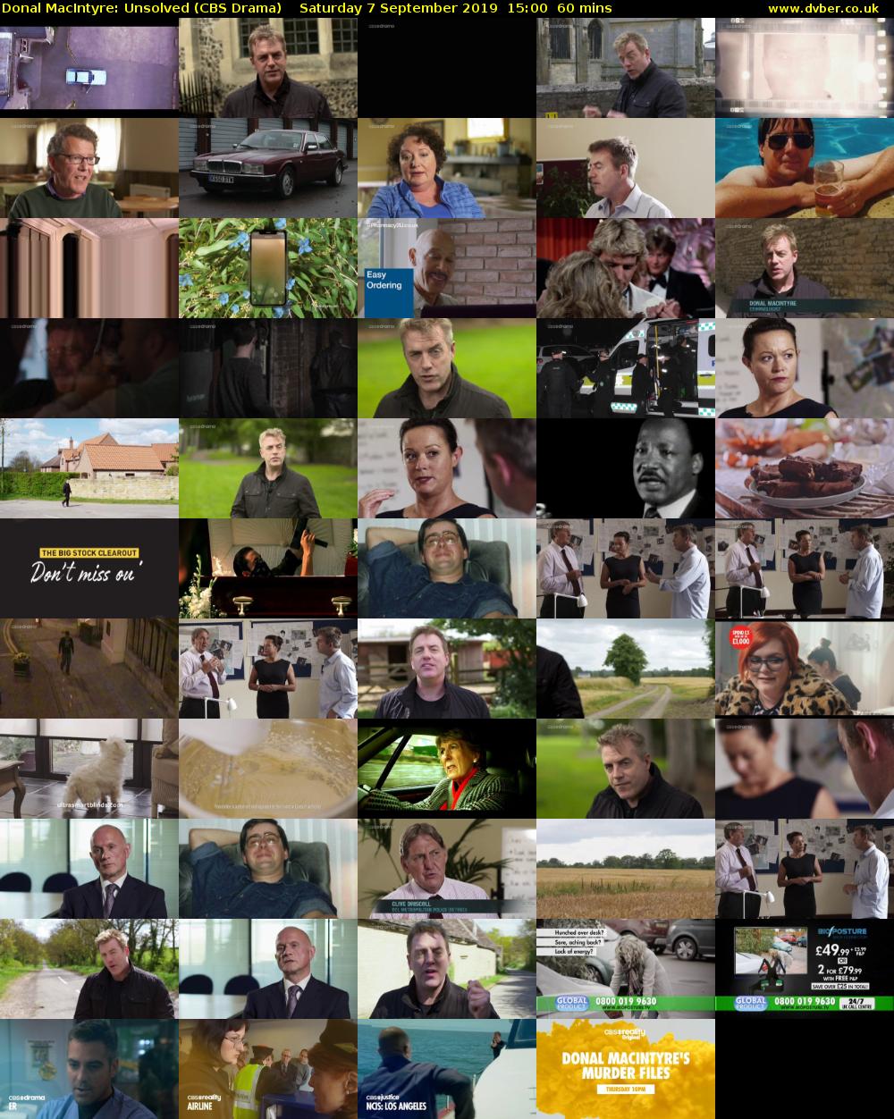 Donal MacIntyre: Unsolved (CBS Drama) Saturday 7 September 2019 15:00 - 16:00