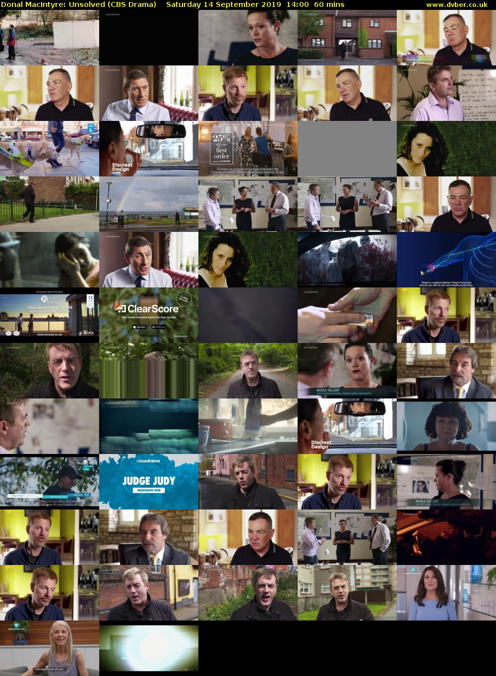Donal MacIntyre: Unsolved (CBS Drama) Saturday 14 September 2019 14:00 - 15:00