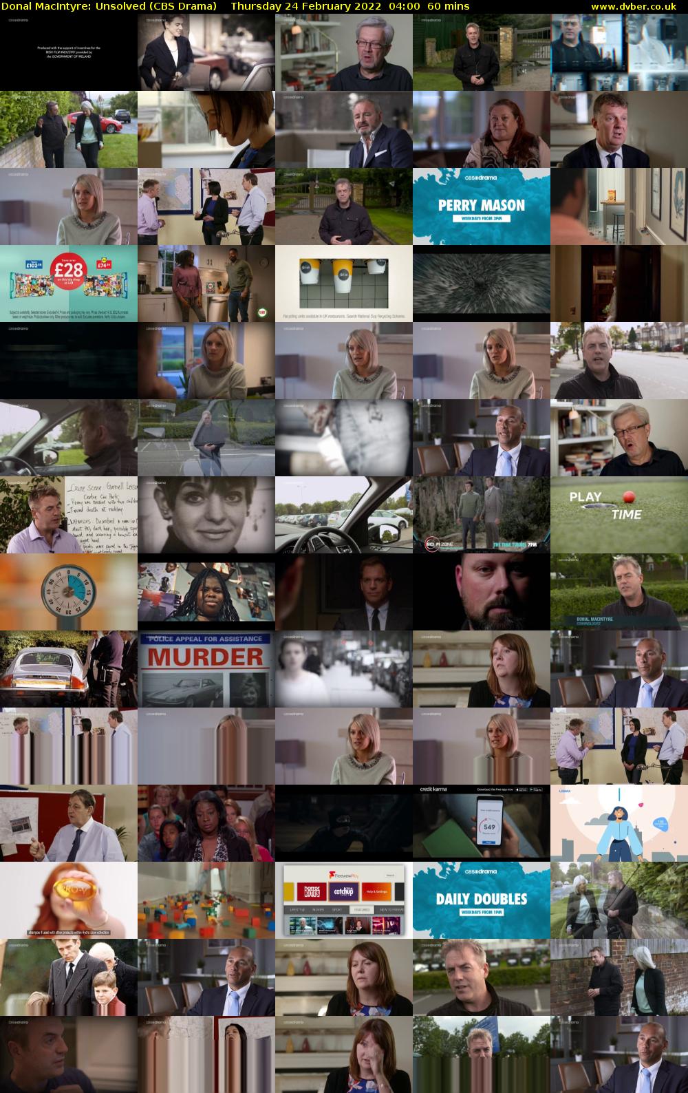Donal MacIntyre: Unsolved (CBS Drama) Thursday 24 February 2022 04:00 - 05:00