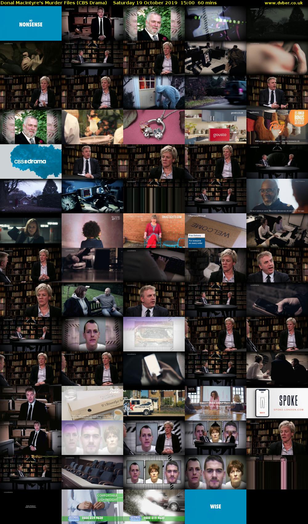 Donal MacIntyre's Murder Files (CBS Drama) Saturday 19 October 2019 15:00 - 16:00