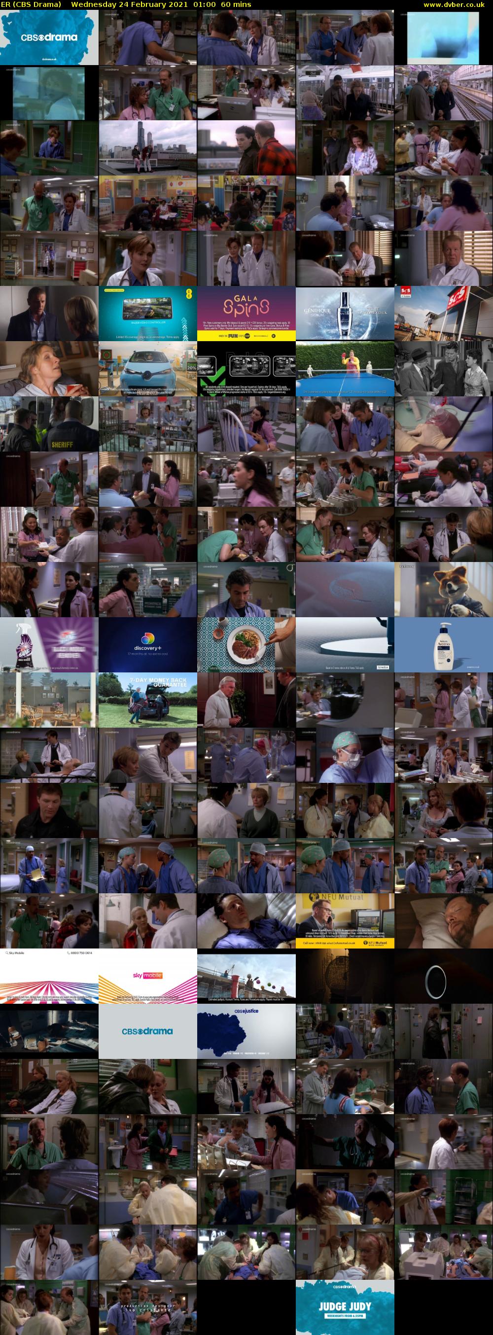 ER (CBS Drama) Wednesday 24 February 2021 01:00 - 02:00