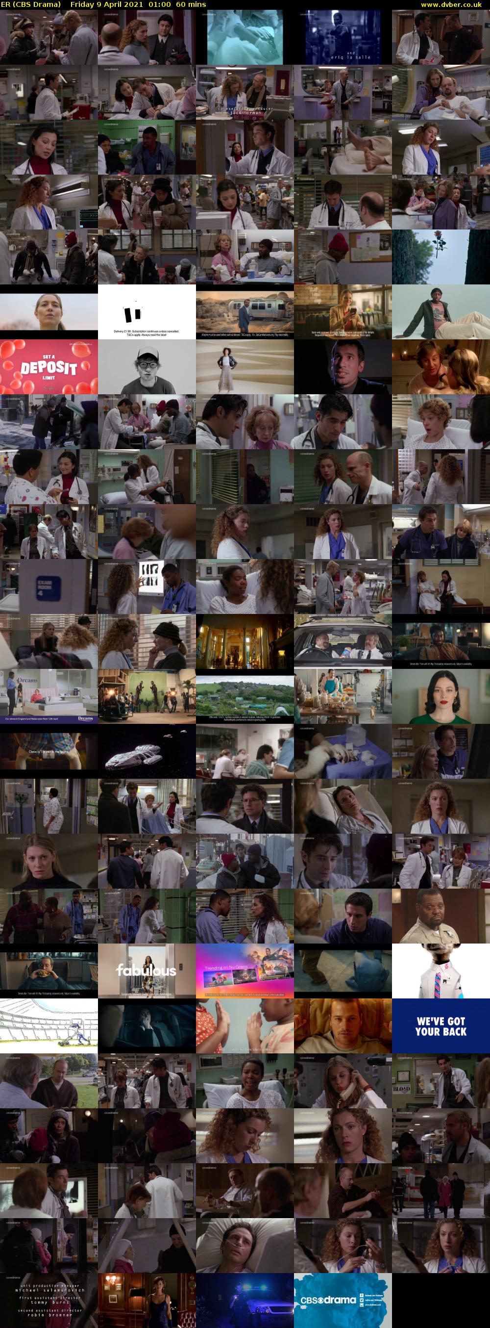 ER (CBS Drama) Friday 9 April 2021 01:00 - 02:00