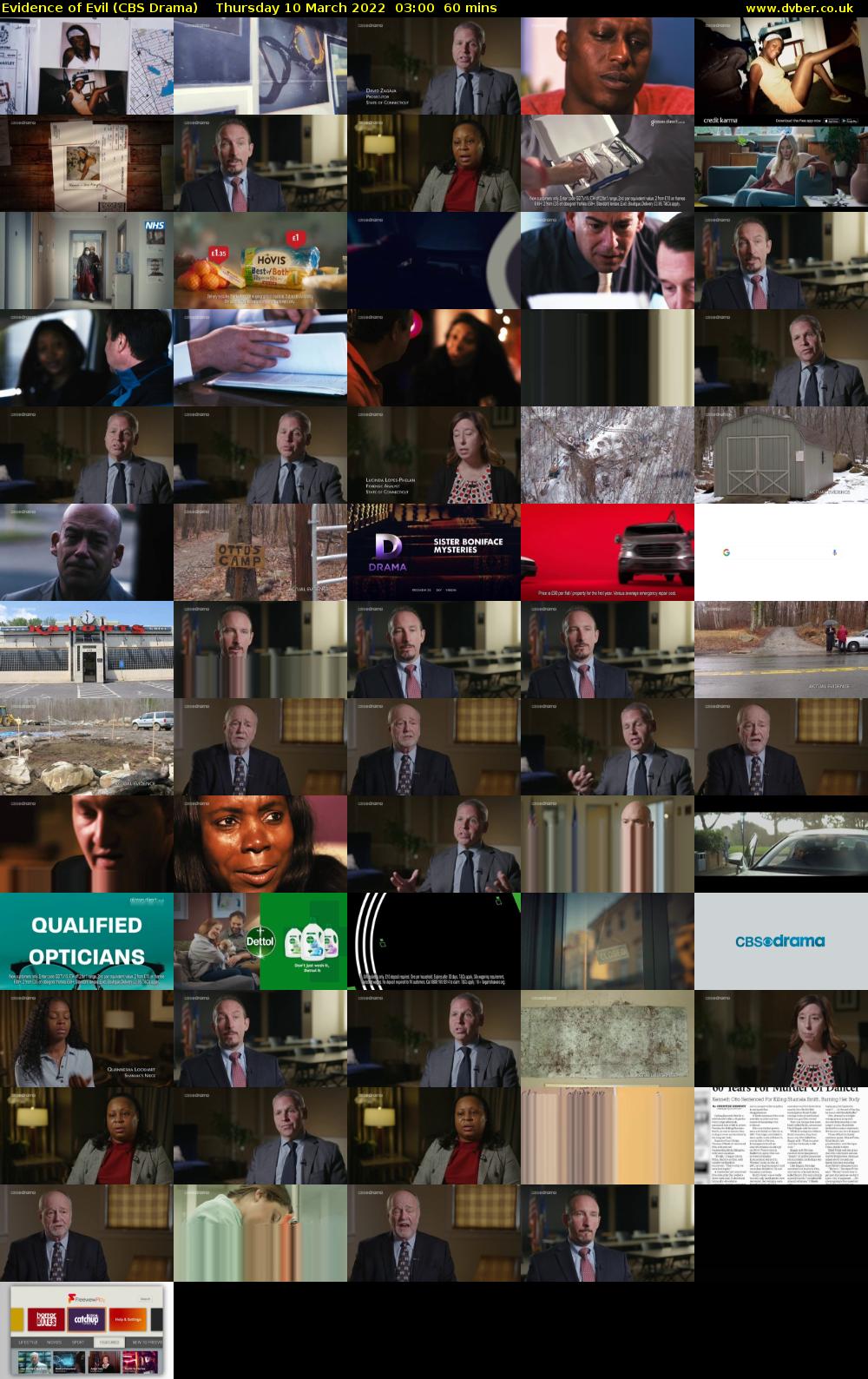 Evidence of Evil (CBS Drama) Thursday 10 March 2022 03:00 - 04:00