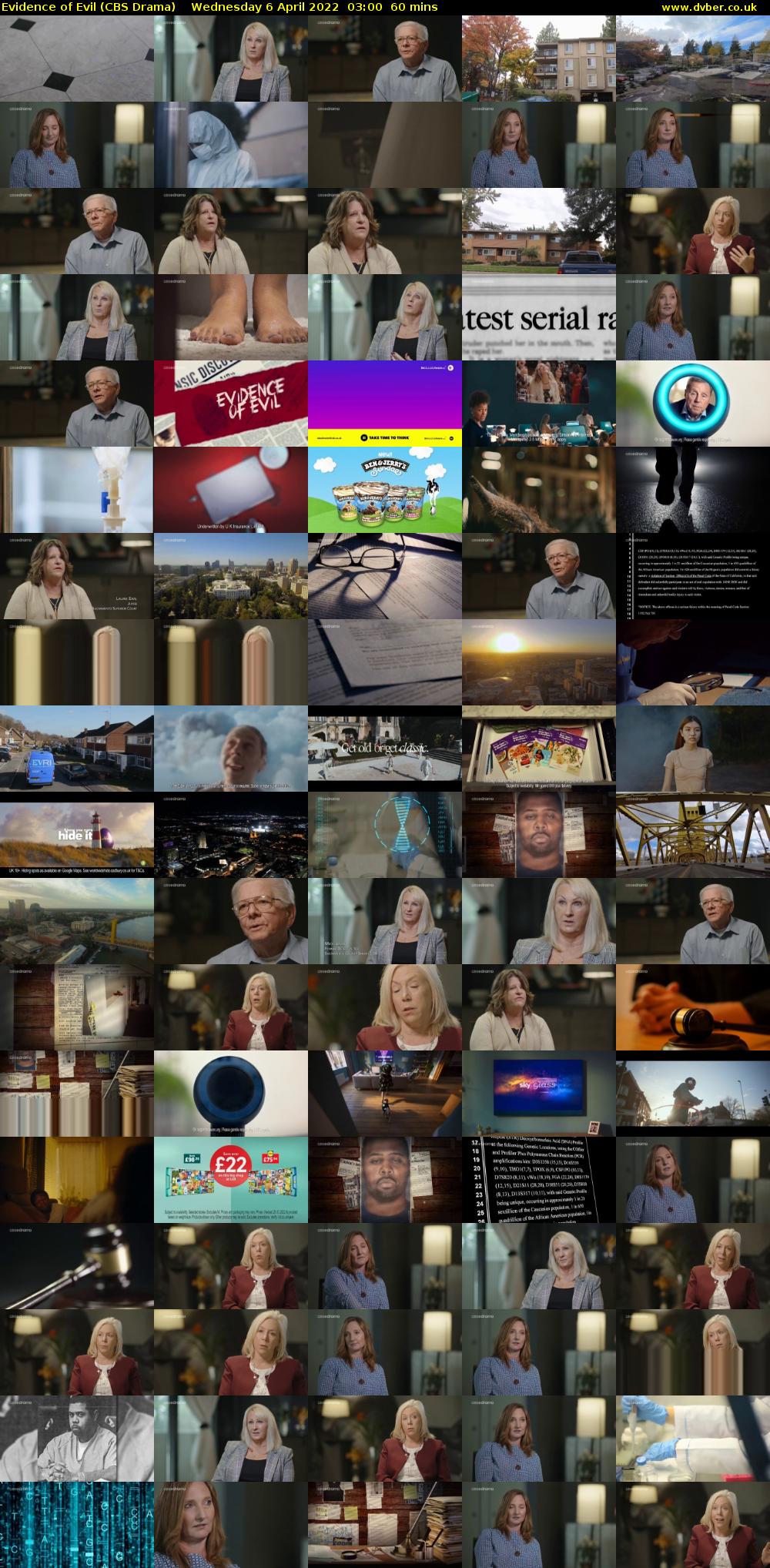 Evidence of Evil (CBS Drama) Wednesday 6 April 2022 03:00 - 04:00