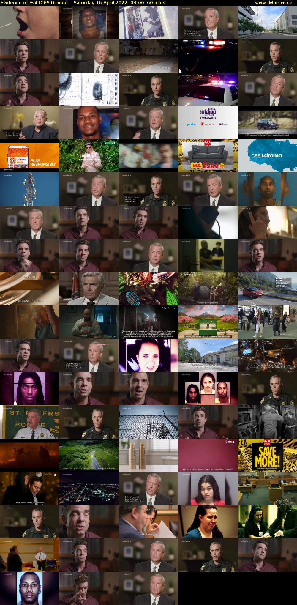 Evidence of Evil (CBS Drama) Saturday 16 April 2022 03:00 - 04:00
