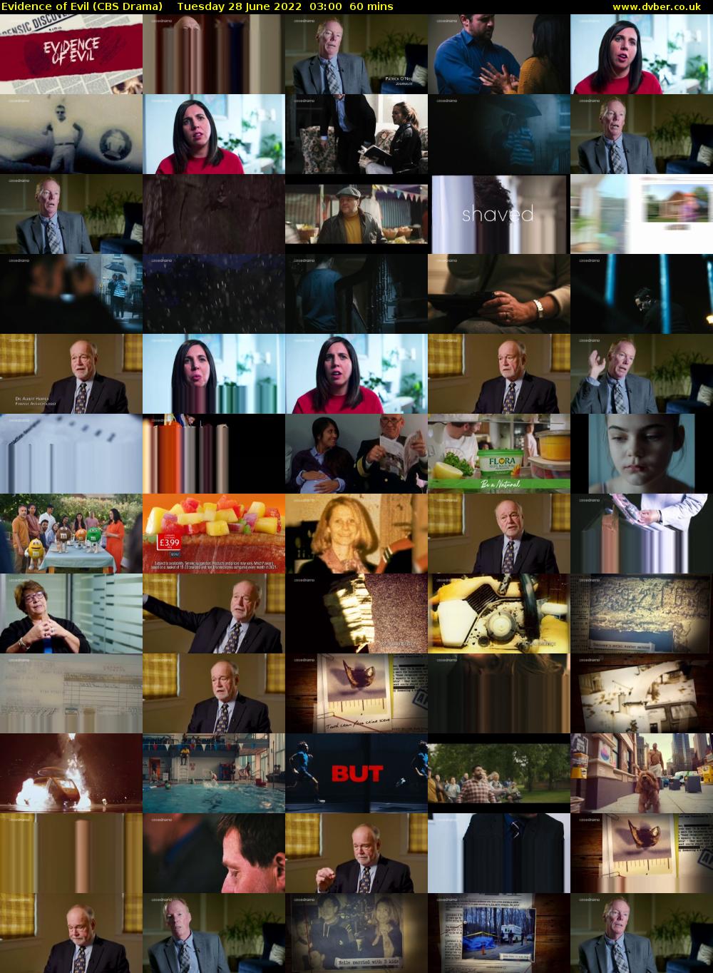 Evidence of Evil (CBS Drama) Tuesday 28 June 2022 03:00 - 04:00