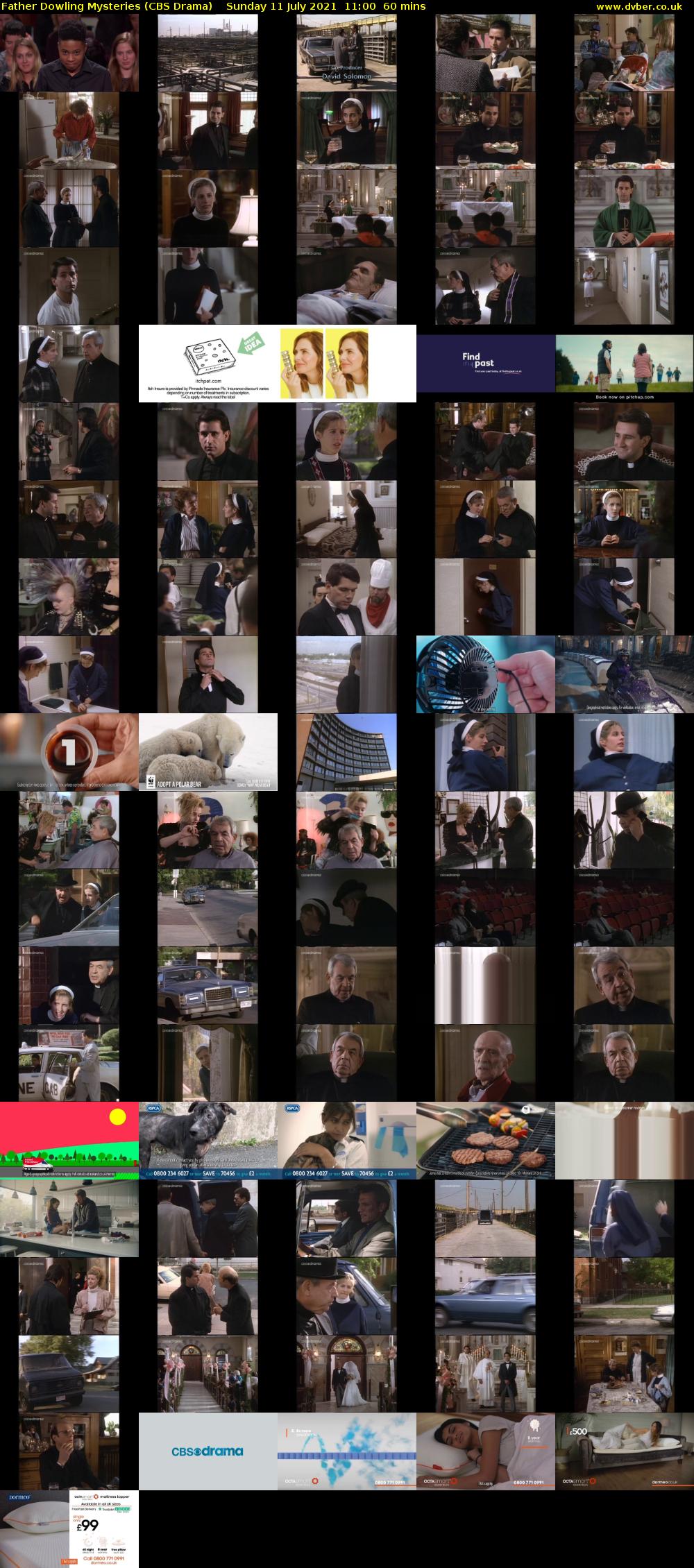 Father Dowling Mysteries (CBS Drama) Sunday 11 July 2021 11:00 - 12:00