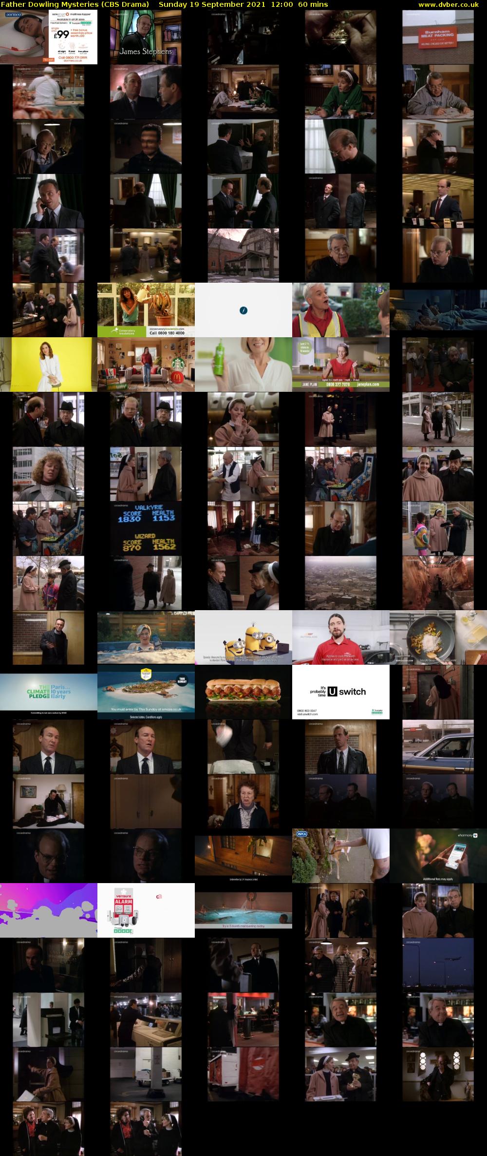 Father Dowling Mysteries (CBS Drama) Sunday 19 September 2021 12:00 - 13:00