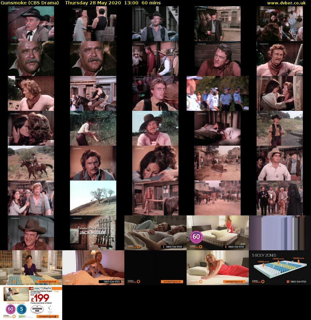 Gunsmoke (CBS Drama) Thursday 28 May 2020 13:00 - 14:00