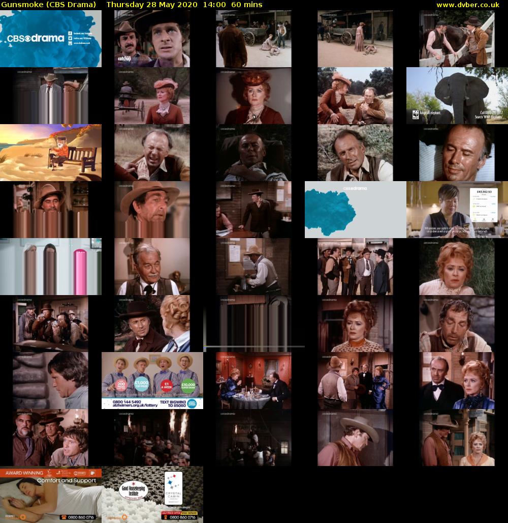 Gunsmoke (CBS Drama) Thursday 28 May 2020 14:00 - 15:00