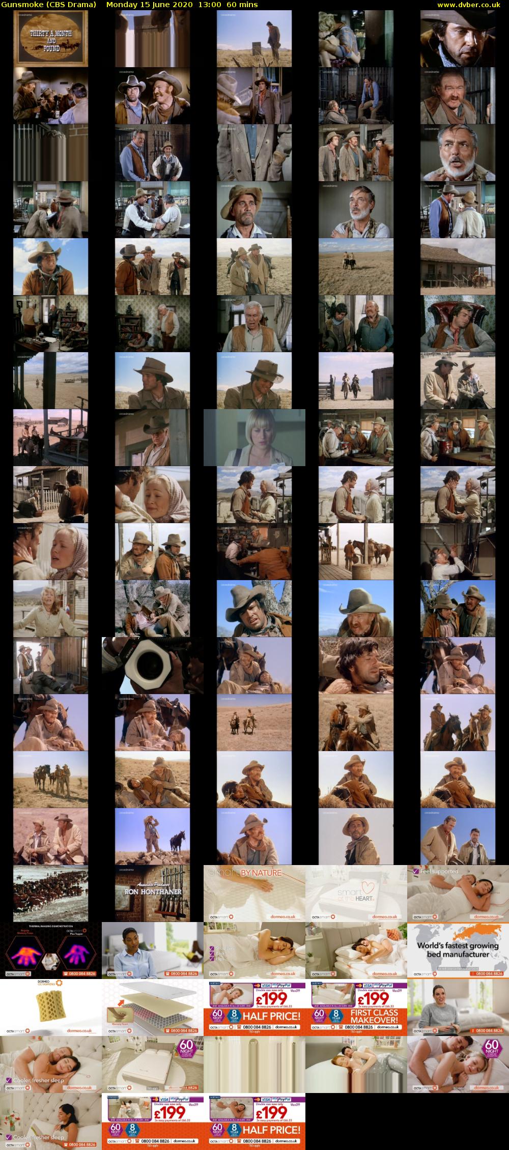 Gunsmoke (CBS Drama) Monday 15 June 2020 13:00 - 14:00