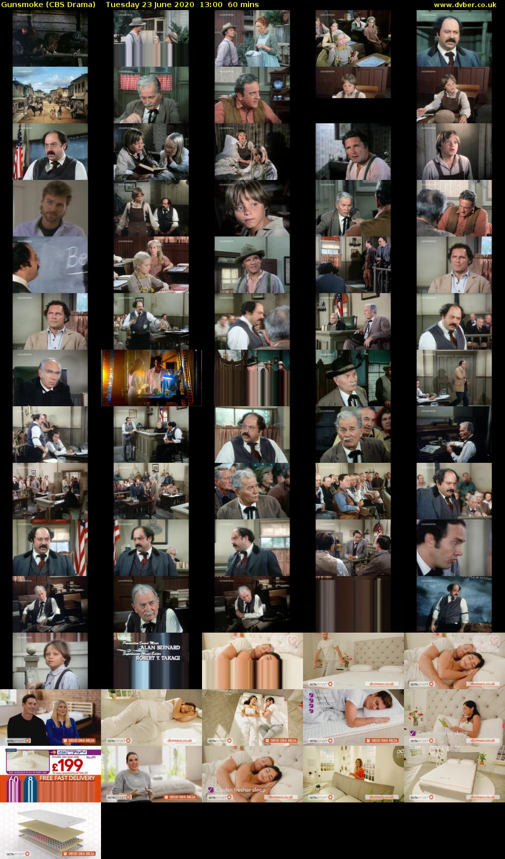 Gunsmoke (CBS Drama) Tuesday 23 June 2020 13:00 - 14:00