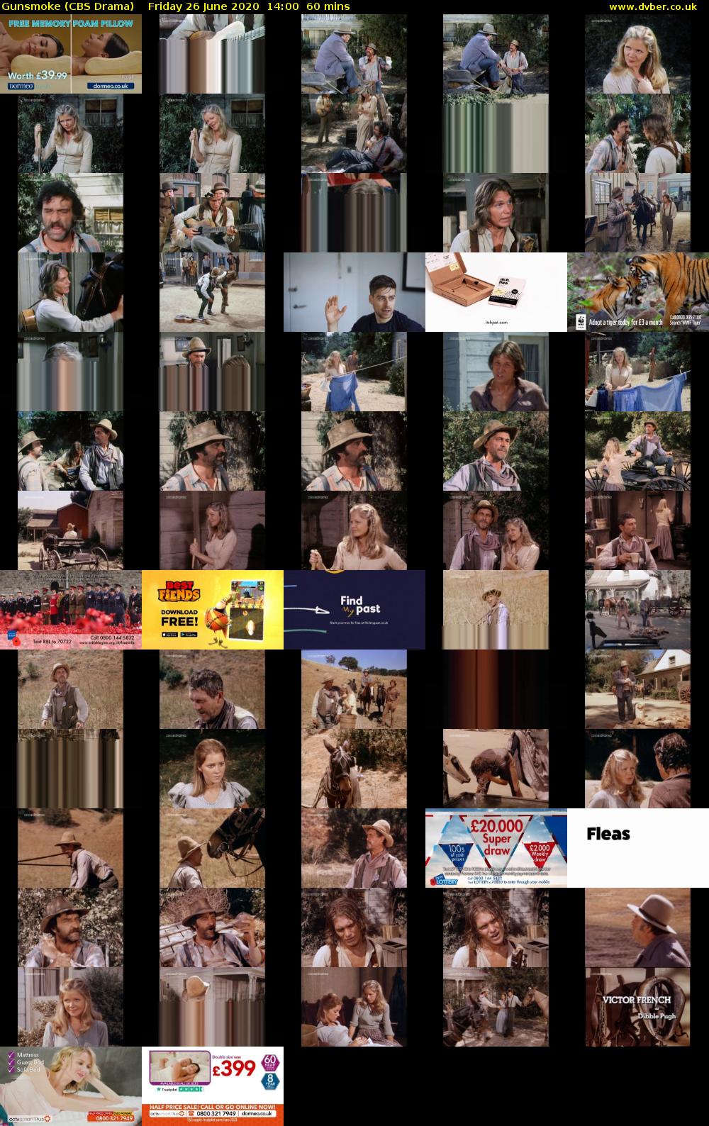 Gunsmoke (CBS Drama) Friday 26 June 2020 14:00 - 15:00
