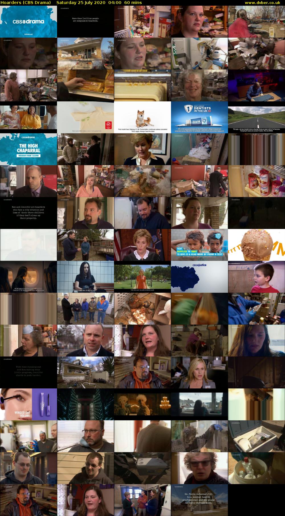 Hoarders (CBS Drama) Saturday 25 July 2020 04:00 - 05:00