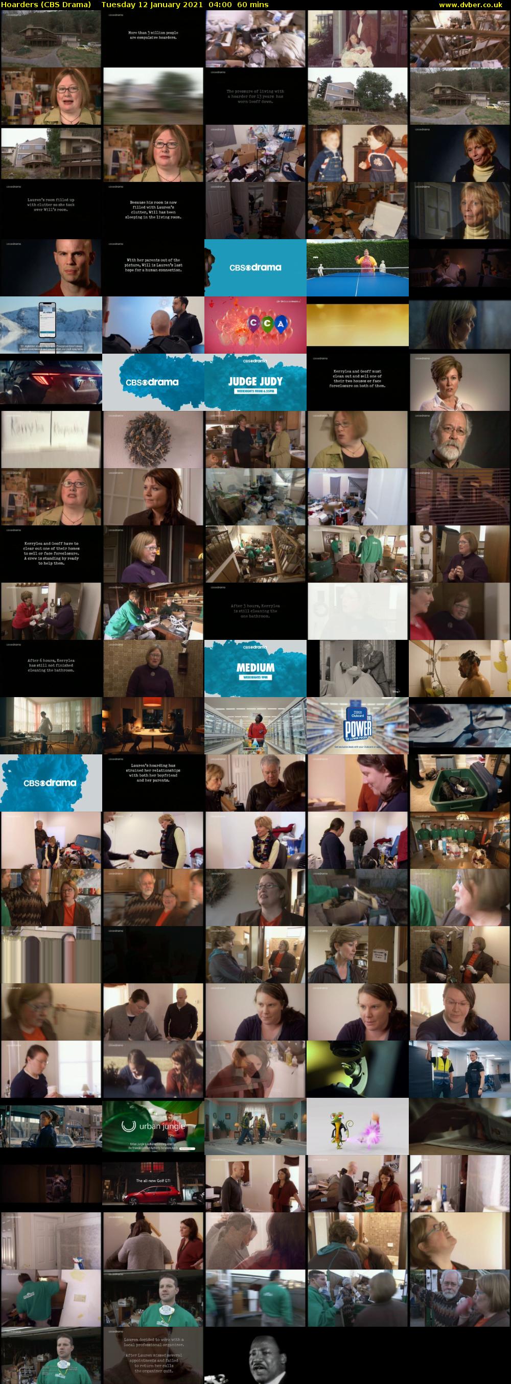 Hoarders (CBS Drama) Tuesday 12 January 2021 04:00 - 05:00