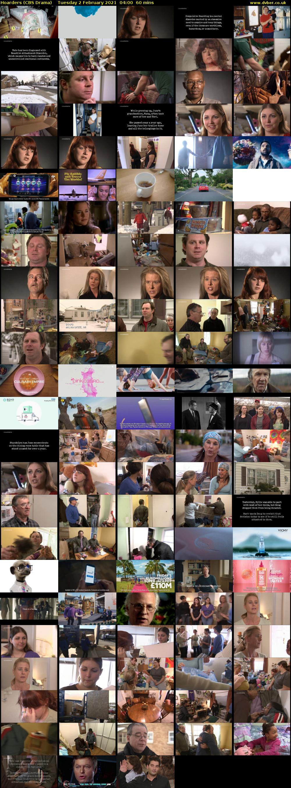 Hoarders (CBS Drama) Tuesday 2 February 2021 04:00 - 05:00
