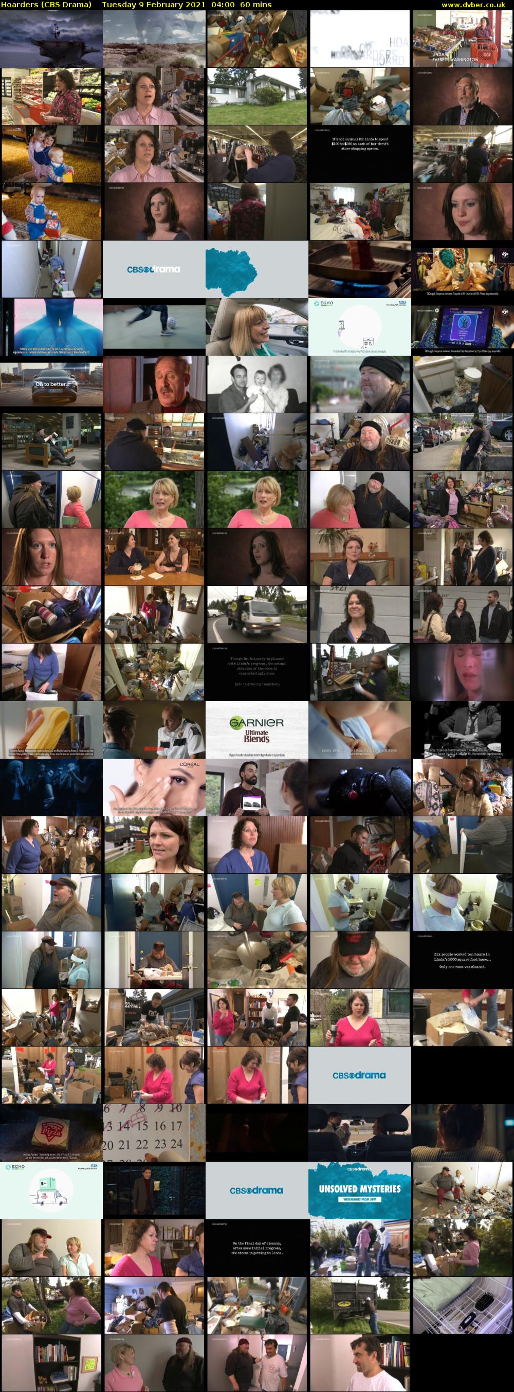 Hoarders (CBS Drama) Tuesday 9 February 2021 04:00 - 05:00
