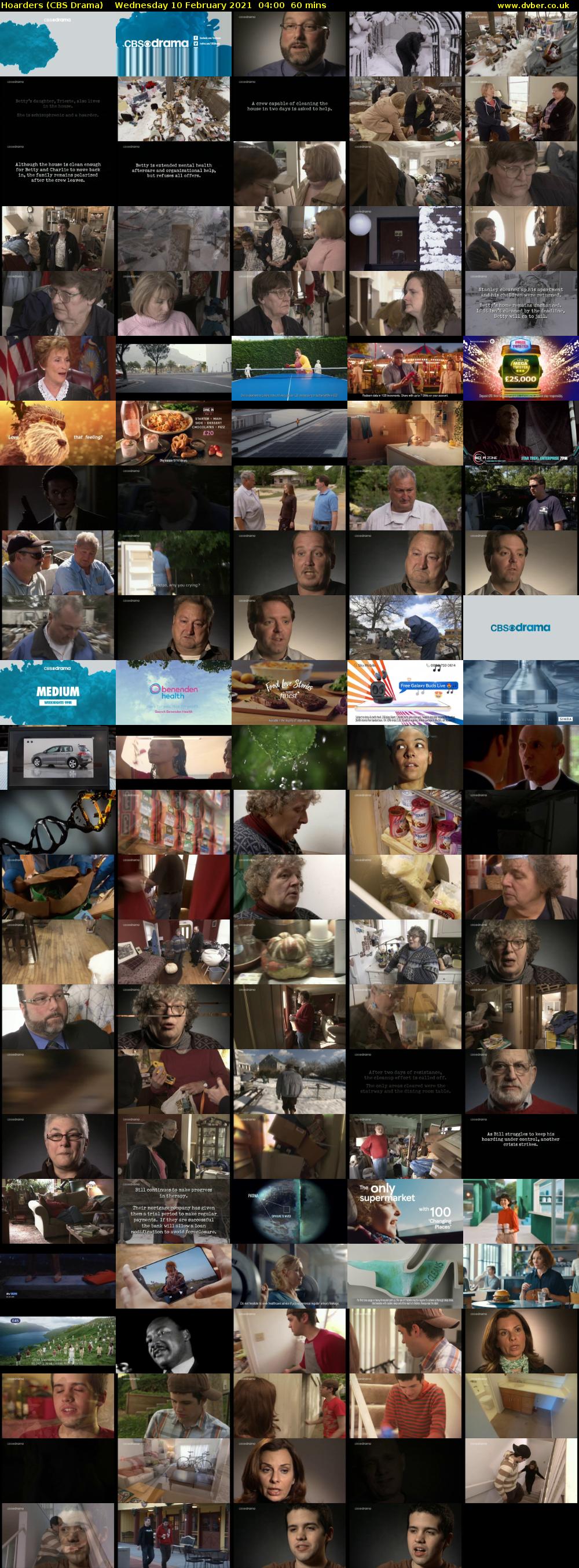 Hoarders (CBS Drama) Wednesday 10 February 2021 04:00 - 05:00