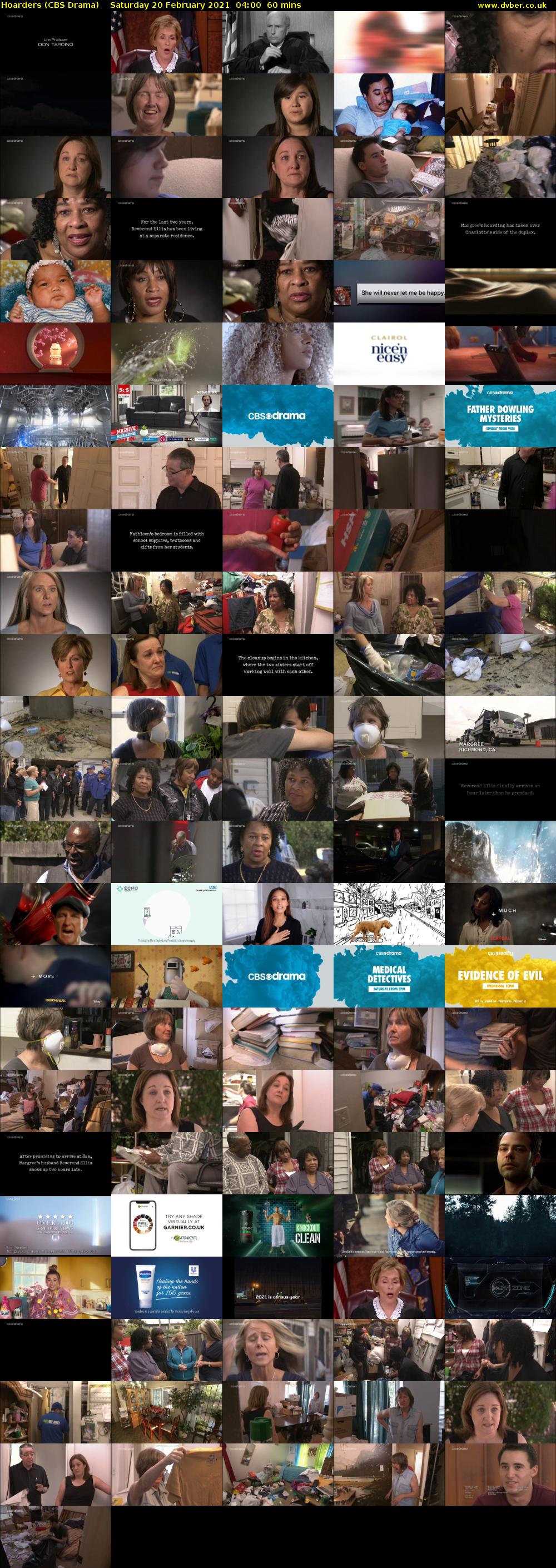 Hoarders (CBS Drama) Saturday 20 February 2021 04:00 - 05:00