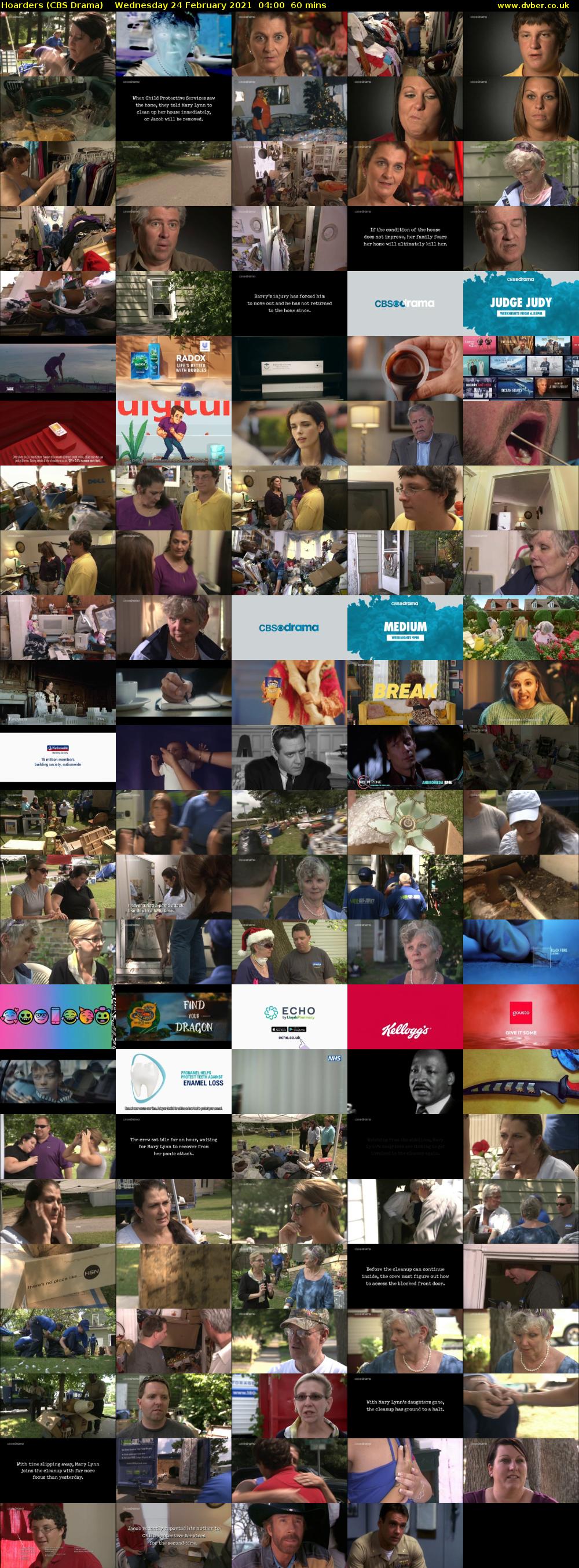 Hoarders (CBS Drama) Wednesday 24 February 2021 04:00 - 05:00