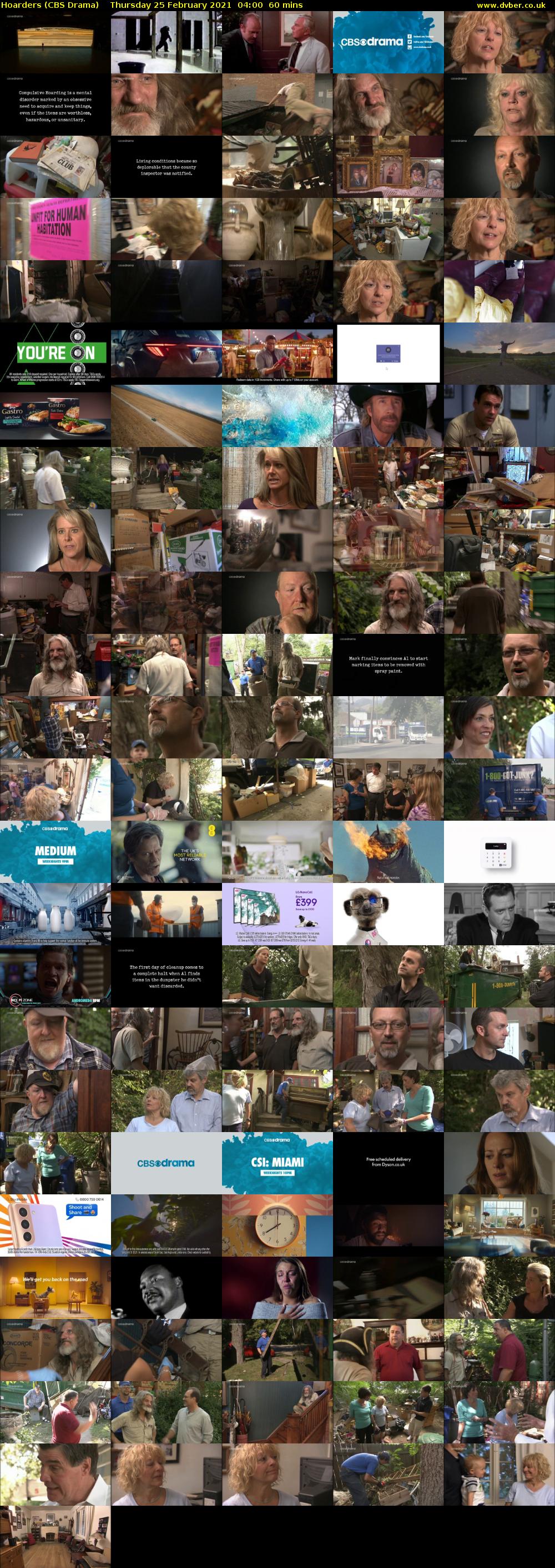 Hoarders (CBS Drama) Thursday 25 February 2021 04:00 - 05:00