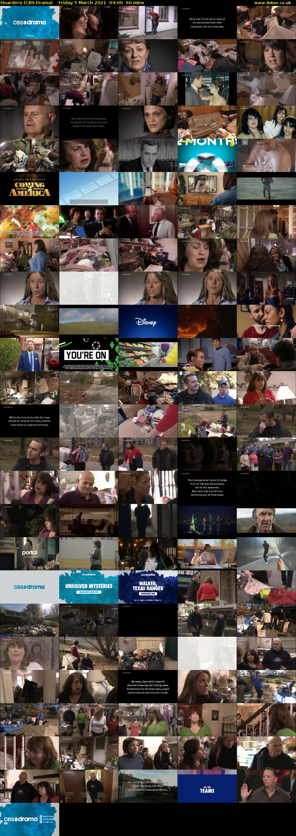 Hoarders (CBS Drama) Friday 5 March 2021 04:00 - 05:00