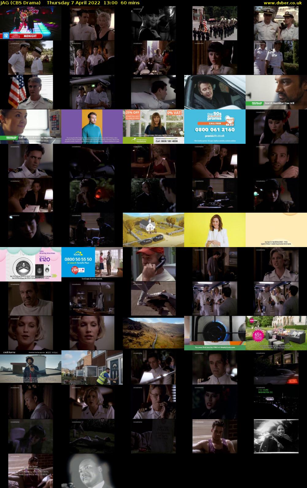 JAG (CBS Drama) Thursday 7 April 2022 13:00 - 14:00