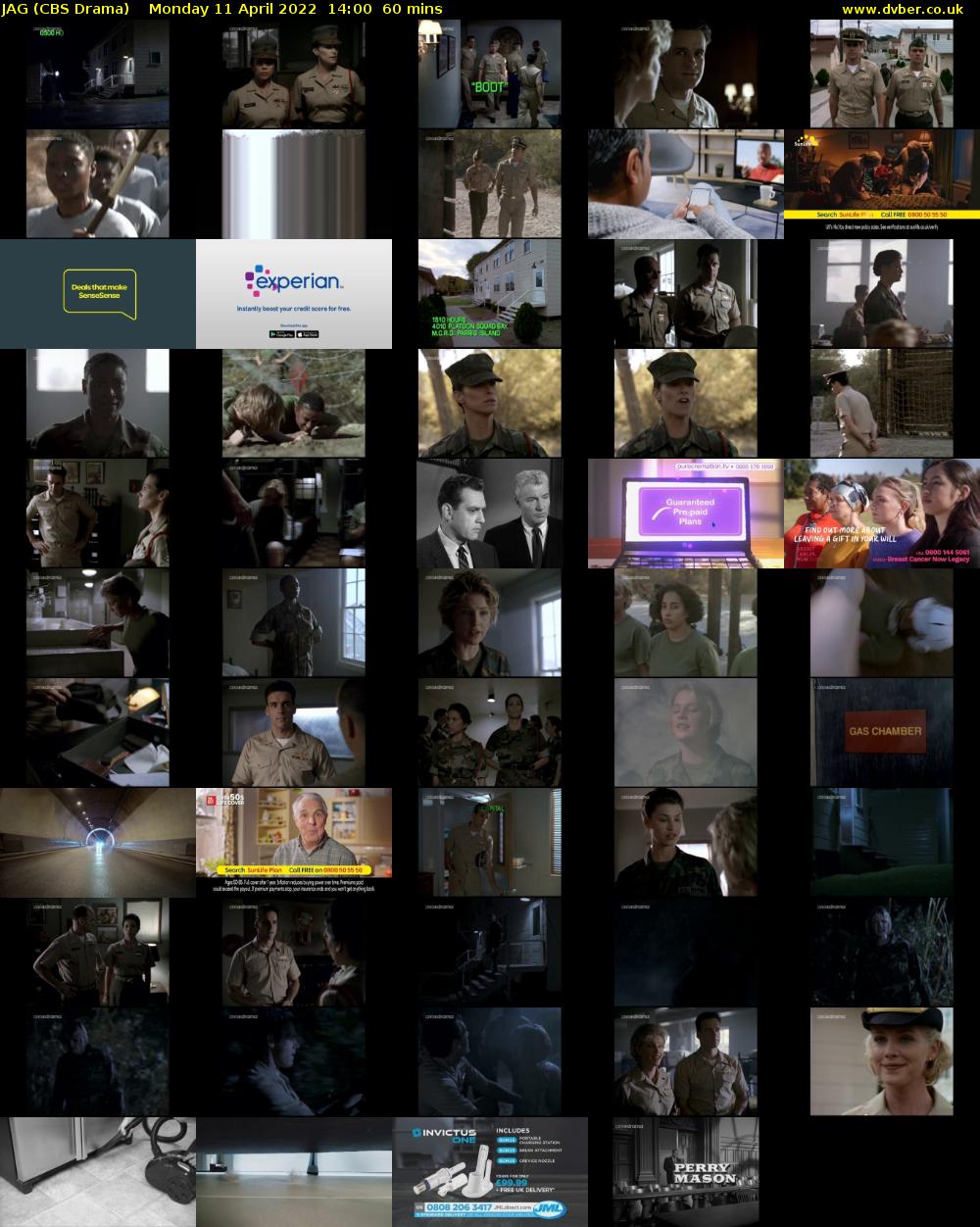 JAG (CBS Drama) Monday 11 April 2022 14:00 - 15:00